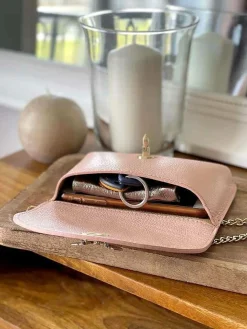 Hot Sac Rose Nude Ilona Femmes Sac Porte Epaule Avec Sangle