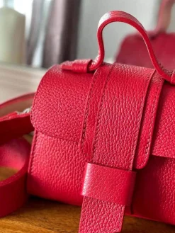 Sale Sac Rouge Drixy Femmes Sac Porte Epaule Avec Sangle