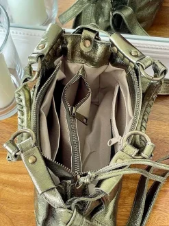 Sale Sac Vert Anis Fabiola Femmes Sac Porte Epaule Avec Sangle