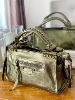 Sale Sac Vert Anis Fabiola Femmes Sac Porte Epaule Avec Sangle