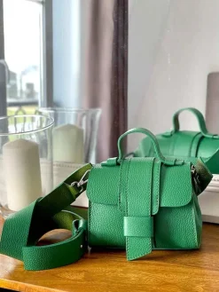 Clearance Sac Vert Pomme Drixy Femmes Sac Porte Epaule Avec Sangle